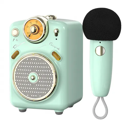 Divoom Fairy-ok Portable Bluetooth Speaker With Microphone Karaoke Function - Green