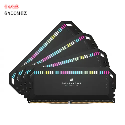 Corsair Dominator Platinum Rgb Ddr5 Ram 64gb (4x16gb) 6400mhz Cl32 Intel Xmp Icue Compatible Computer Memory - Black