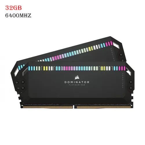 Corsair Dominator Platinum Rgb Ddr5 Ram 32gb (2x16gb) 6400mhz Cl32 Intel Xmp Icue Compatible Computer Memory - Black