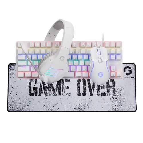 Gameon Viper Xa All-in-one Artic Series Gaming Bundle (Mechanical Keyboard, Headset, Mouse & Mousepad)