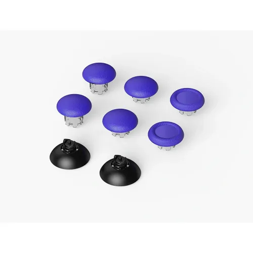 8 In 1 Plastic Joystick Cap & Joystick Base For Original Ps5 Edge Controller - Blue