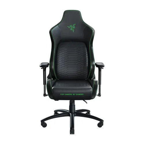Razer Iskur Xl Gaming Chair With Built-in Lumbar Support System Multi-layered Synthetic Leather 4d Armrests - Black/green