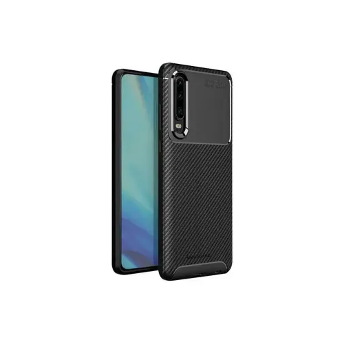 Viva Madrid Vanguard Sleek Back Case Compatible For Huawei P30 Carbon Black