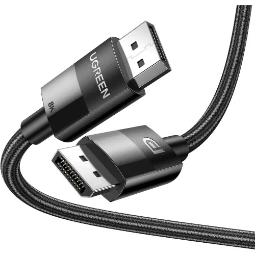 Ugreen 8k  Desktop 1.4 Male To Male Plastic Case Braided Cable 3m - Black