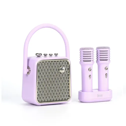 Divoom Songbird Se Portable Bluetooth Speaker With Dual Microphone Karaoke Function - Purple