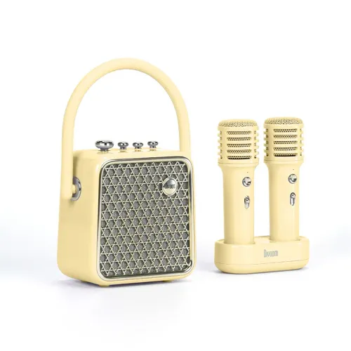 Divoom Songbird Se Portable Bluetooth Speaker With Dual Microphone Karaoke Function - Yellow