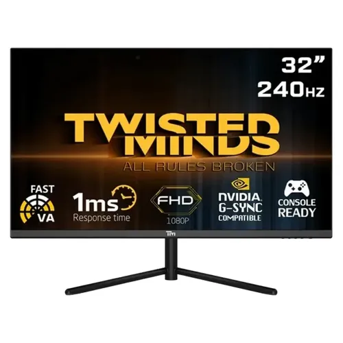 Twisted Minds 32", Fhd, 240hz, Va, 1ms/hdr Hdmi 2.1 Gaming Monitor