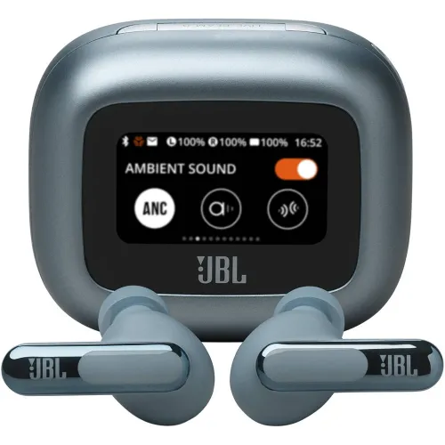 Jbl Live Beam 3 Noise Cancelling True Wireless Earbuds With Display - Blue
