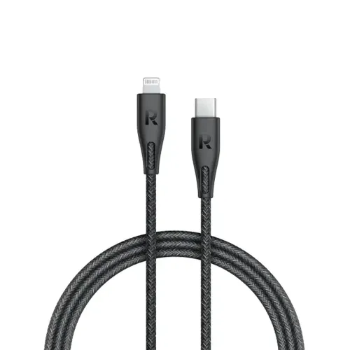 Ravpower Rp-cb1017 Charge & Sync Usb C Cable With Lightning Connector 1.2m Black