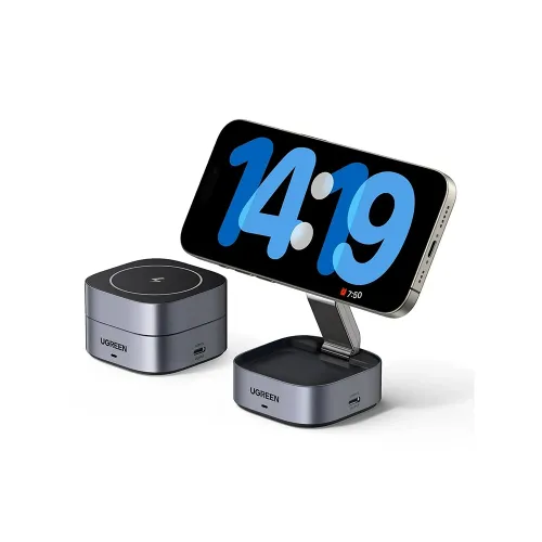Ugreen(35278) 2 In 1 Magnetic Wireless Charger Foldable Stand