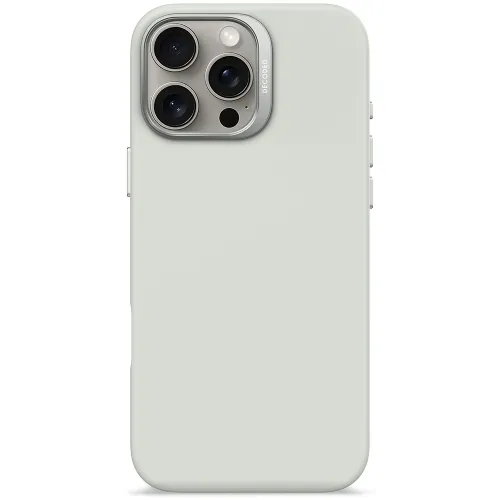 Decoded Silicone Antimicrobial Case For Iphone 16 Pro Max - Stone Grey