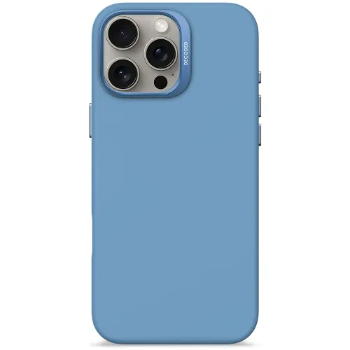 Decoded Silicone Antimicrobial Case For Iphone 16 Pro Max - Air Blue
