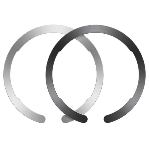 Esr Halolock Universal Ring Magsafe Wireless Charging - 2pack - Black & Silver