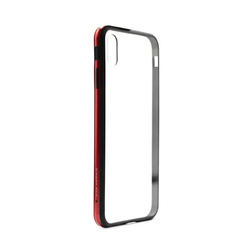 Viva Madrid Borde Transparent Back Case Compatible For Iphone Xs Max - Red