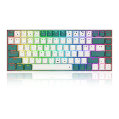 Redragon K678wg-rgb Singed Pro 3 Modes 75% Hot Swappable Mechanical Keyboard (English) - Dust Proof Red