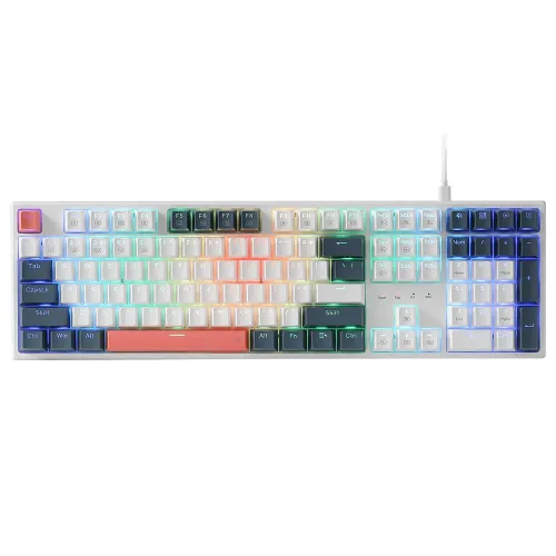 Redragon K668wbo-rgb Trundle Wired 108 Keys Mechanical Keyboard (English)- Dust-proof Red