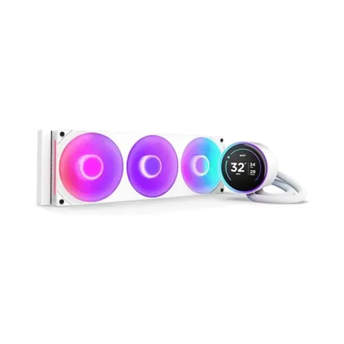 Nzxt Kraken Elite 360 Rgb V2 - 3x120mm Aio With 2.72 Inch Ips Lcd Liquid Cooler - White
