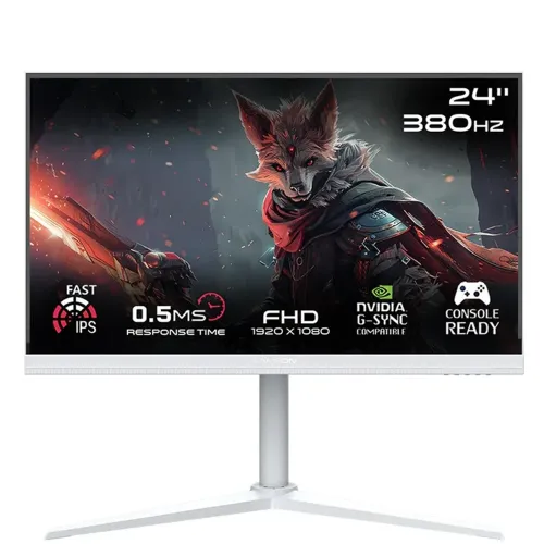 Gameon  Artic Pro Series 24" Fhd 380 Hz Mprt 0.5 Ms Fast Ips Gaming Monitor (Support Ps5) - White