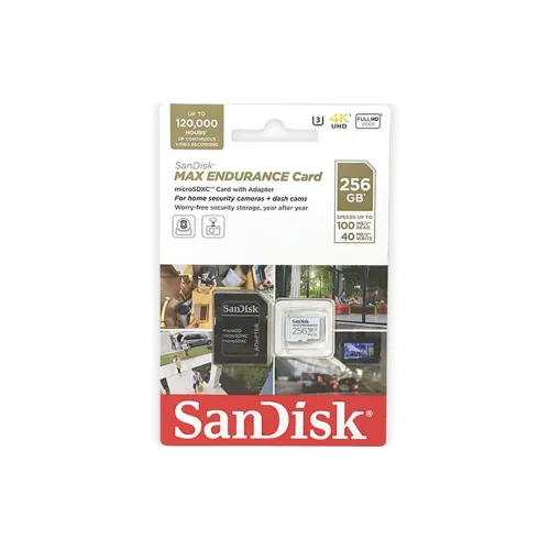 Sandisk Max Endurance Microsdxc256gb + Adap 4 Home Security 100mb/s