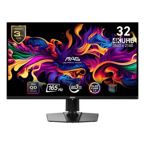 Msi Mag 321up - 32 Inch Uhd 165hz 0.03ms Hdmi 2.1 Qd-oled Gaming Monitor - Black