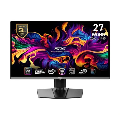 Msi Mpg 271qrx Qd-oled - 27 Inch Wqhd 360hz 0.03ms Hdmi2.1 Gaming Monitor