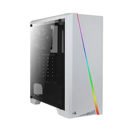 Aerocool Cylon Tempered Glass Rgb Atx Mid Tower - White