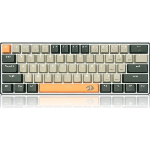 Radragon Lakshmi Mechanical Gaming Keyboard - Dust Proof Red(K606-og&gy&bk)