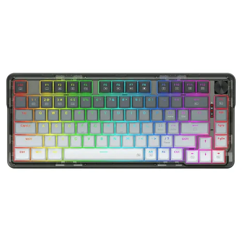 Redragon Ucal Pro Wired/wireless 75% Gasket Mechanical Keyboard - Dust-proof Red