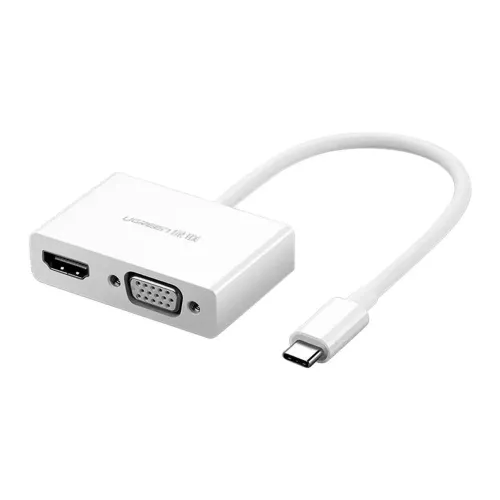 Ugreen Usb-c To Hdmi And Vga Converter - White