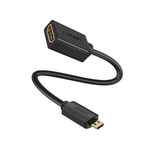 Ugreen Micro Hdmi Male To Hdmi Female Adapter Cable 22cm - Black