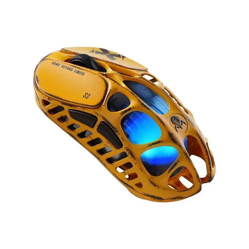 Gravastar Mercury X Wireless Gaming Mouse Special Edition - Battle Worn Yellow