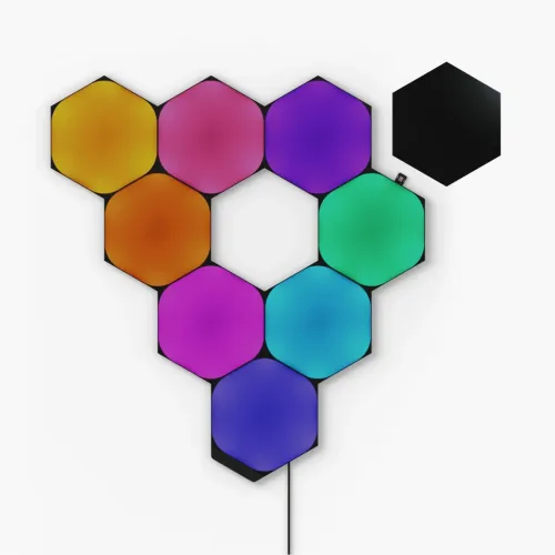 Nanoleaf Shapes Hexagon Limited Edition Starter Kit 9 Light Panels - Ultra Black