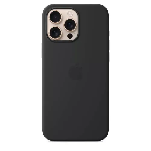 Apple Iphone 16pro Max Silicon Case - Black