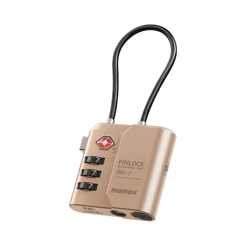 Momax Pinlock Find My Locator With Tsa Padlock - Sandstone