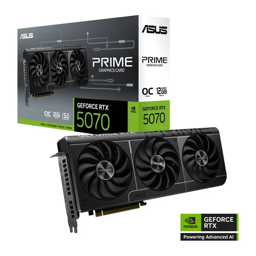 Asus Prime Rtx Geforce 5070 Oc 12gb Graphic Card - Black