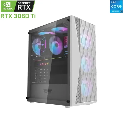 Darkflash Dk352 Intel Core I5 -12th Gen Rtx 3060ti Gaming Pc -white