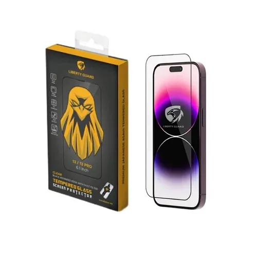 Liberty Guard 2.5d Full Cover Clear Black Edge Sapphire Coating Glass With Applicator - Iphone 16 Promax 6.9"