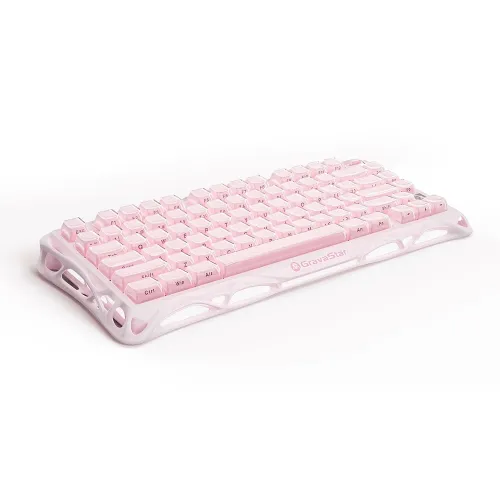 Gravastar Mercury K1 75% Wireless Mechanical Gaming Keyboard Special Edition - Sakura Pink