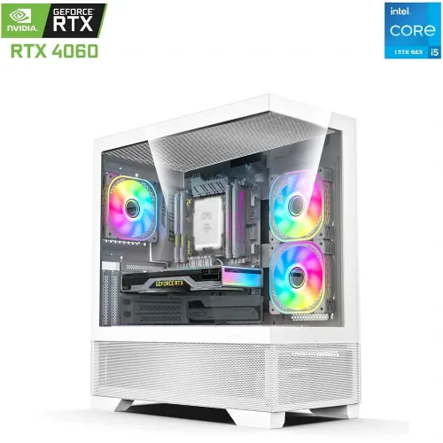 Lovingcool Intel Core i5 13TH GEN 4060 OC Edition Gaming Pc -White
