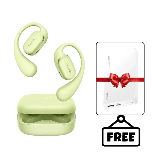Huawei Earphones Freearc - Green With Free Huawei Cp12s 12000 40w Supercharge Power Bank
