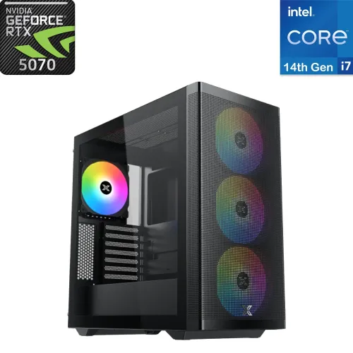 Xigmatek Intel Core I7 - 14th Gen Rtx 5070 Eagle 12gb Gaming Pc - Black