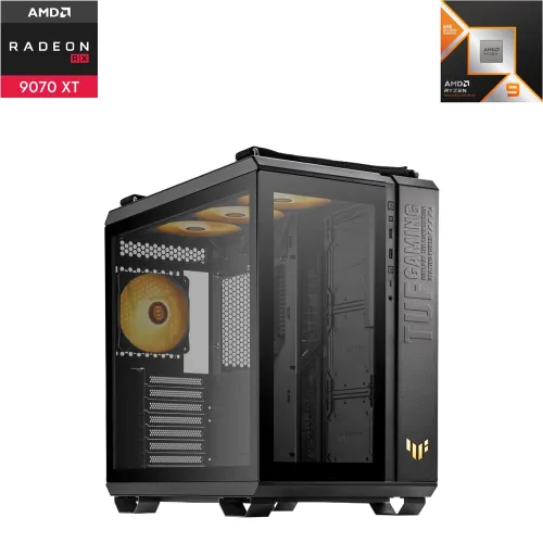 Asus Gt502 Amd Ryzen 9 Radeon Rx 9070 Xt Gaming Pc