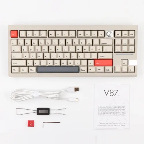 Cidoo V87 Pro Gasket Tkl Tri-mode Via Programmable Mechanical Keyboard (English)