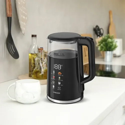 Lepresso Electric Window Kettle Multi-Temprature Display - Black