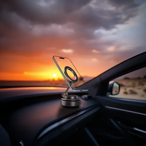 Green Lion GX-34 Suction Phone Holder - Black