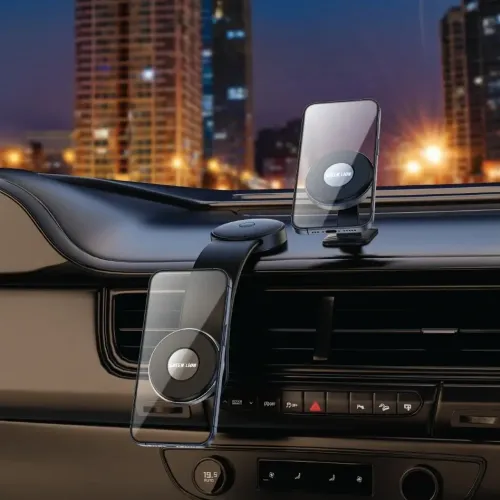 Green Lion 2 in1 Magflex Car Phone Holder - Black