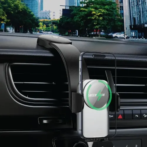 Green Lion Flex Charge Pro Phone Holder - Black