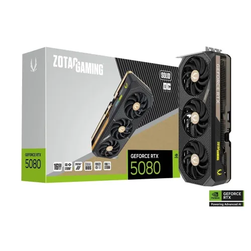 Zotac Gaming Geforce Rtx 5080 16gb Solid Oc Graphic Card