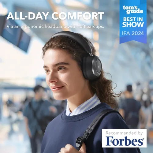 Anker Soundcore Space One Pro Wireless Noise Cancelling Headphones - Black