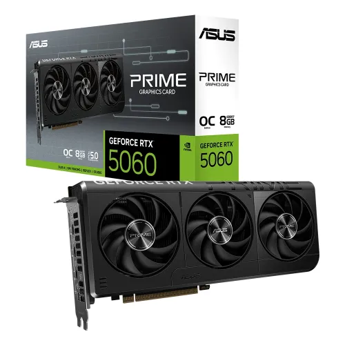 ASUS PRIME GeForce RTX™ 5060 8GB GDDR7 OC Edition Graphics Card